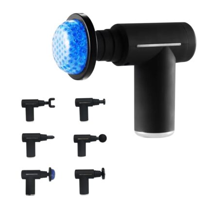 FreshDcart Massager Gun for Body Pain Relief – Deep Tissue Massage Gun with Hot & Cold Therapy, Variable Speeds for Muscle Recovery, Legs, Arms, Shoulders & Athletes (Black)