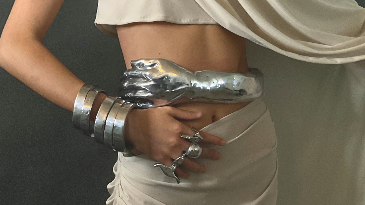 From claw-shaped rings to bejewelled chin cuffs—jewellery inspired by armour is cool again