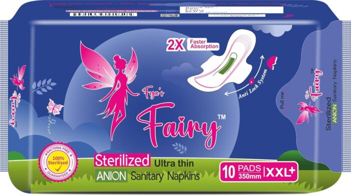 Fya's Fairy Sanitary Pads 290mm | First Ever Double Sterilized Pads for Women | Ultra Hygienic & Safe | Highly Absorbent Core for Heavy Flow | Soft, Rash-Free, Leak-Proof Sanitary Napkins