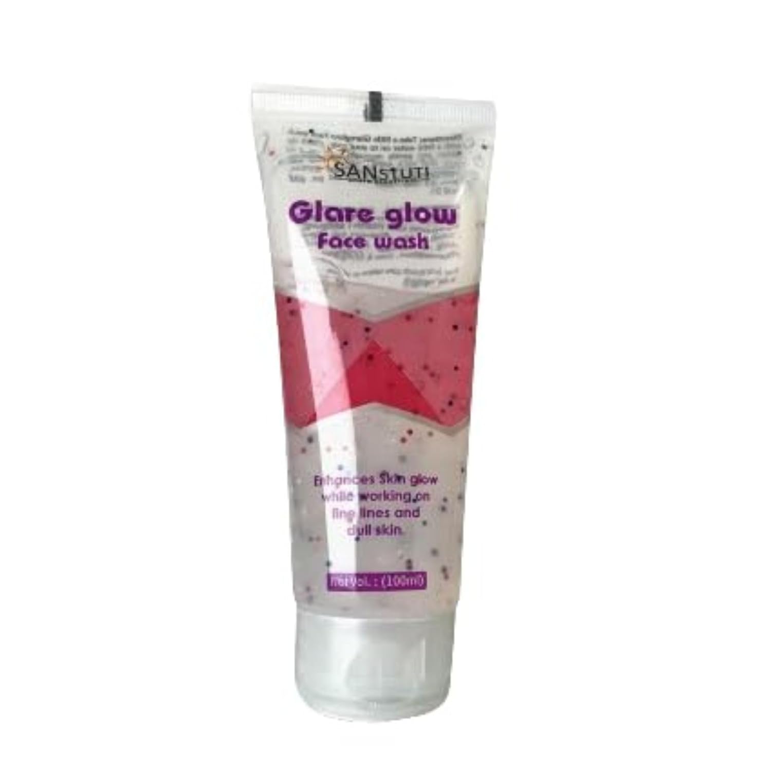 GLAREGLOW Face Wash – Skin Brightening & Anti-Aging Gel Cleanser – Deep Cleansing, Hydrating & Nourishing – Reduces Dark Spots & Fine Lines – 100ml – Paraben-Free & Vegan