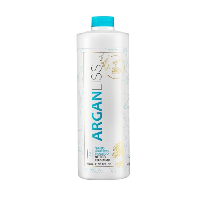 GLOBAL AMAZON SECRETS Arganliss Brazilian Keratin Shampoo | Professional Smoother-Shinier Damage free Hair | Controls Frizz | Sulfate Free Moisturizing 1000 Ml