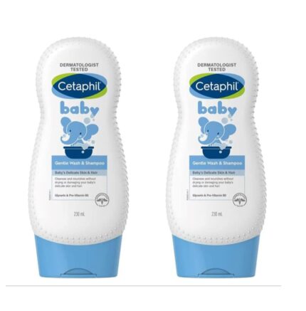 Galderma Cetaphil Baby Gentle Wash And Shampoo (230Ml) - Pack Of 2