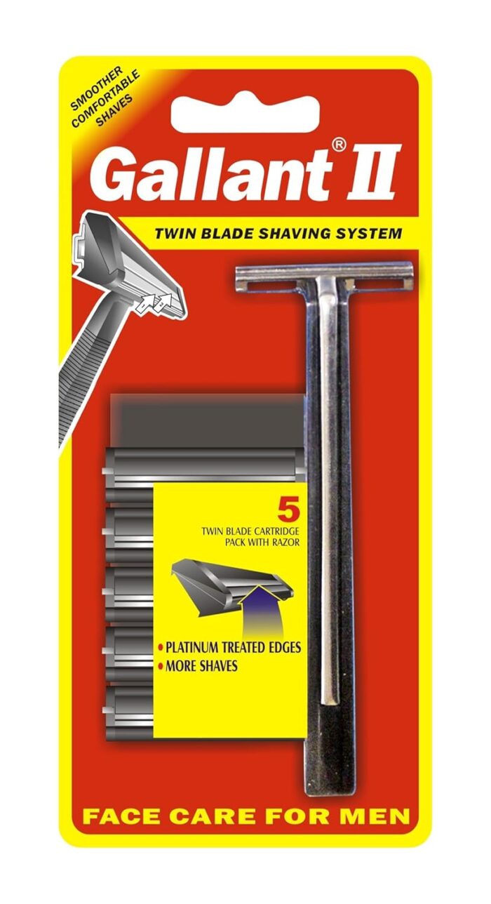 Gallant II Razor with 5 Cartridges - Pack of 2
