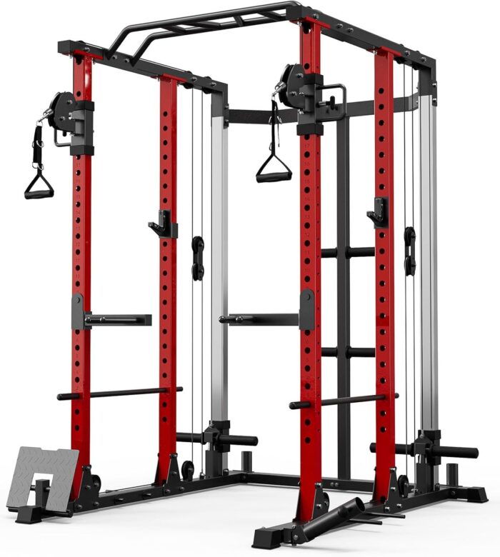 Gen‑Z Fitness FT-03 Functional Trainer with Cable Crossover | Dual Independent Pulley System | Workout Cage | Training Attachments |Squat Rack for Home Gym