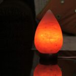 Gifts World Drop Shaped Himalayan Salt Lamp, 3 KG, Pinkish Orange, Best for Living Room Decor