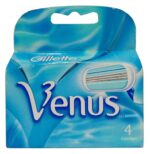 Gillette Venus 3 Hair Removal Cartridges, Women, 4 Pieces Pack