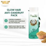 Glamour World Ayurvedic Glow Hair Anti-Dandruff Pack|Controls dandruff, itchiness and other scalp related problems |Enriched with Methi, Heena, Neem, Orange peel,