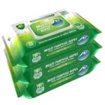 Glider Multipurpose Skin and Surface Wipes with Flip-Top | Gentle & Effective Cleaning for Hands & Surfaces | (Pack of 3 – 216 Wipes)