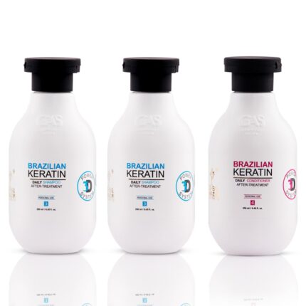 Global Amazon Secrets Brazilian Keratin Shampoo And Conditioner 250ML (Pack of 3) | Professional Smoother-Shinier Damage free Hair | Deep nourishment | Controls Frizz (2 Shampoo + 1 Conditioner)