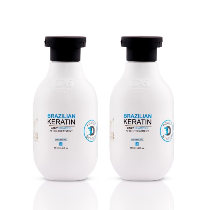Global Amazon Secrets Combo of 2 Brazilian Keratin Shampoo | Sulfate Free/Professional Smoother-Shinier Damage free Hair | Sulfate Free Moisturizing 250 Ml each