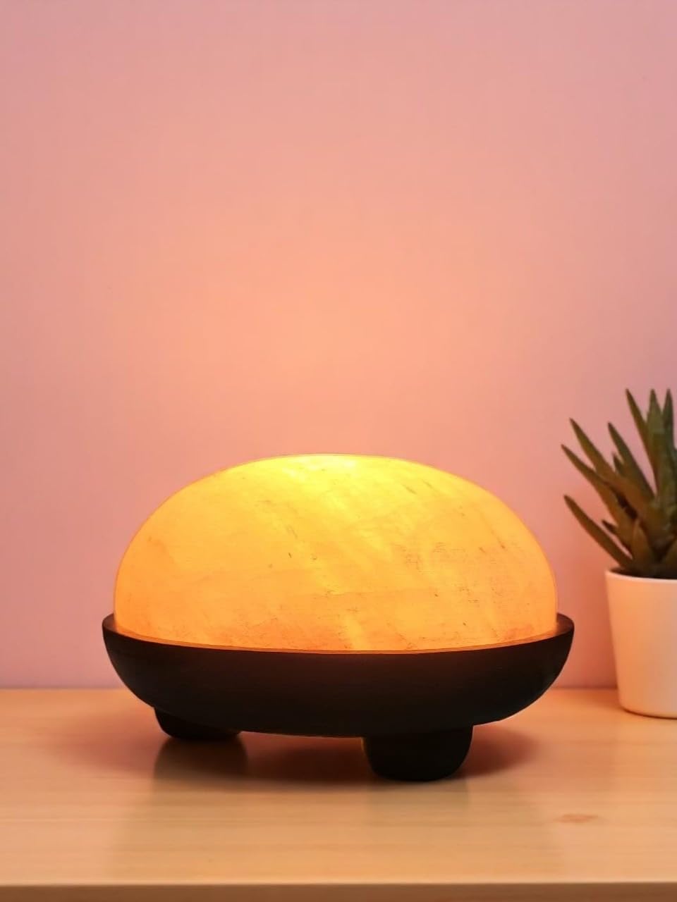 Global Aroma Himalayan Rock Salt Detox Dome Lamp for Hand and Foot Relaxation