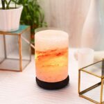 Global Aroma Natural Himalayan Salt Cylinder Shape Lamp (3-4 KG)