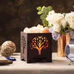 Global Aroma Tree Himalayan Rock Salt Lamp for Positive Energy, Vastu, Healing, Harmony, Purification, Best Wellness Gifting Option Salt Lamp Table Lamp (4 X 4.5,Inch Brown)