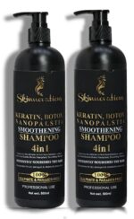 Global Zone Series Nanoplastia Smoothing Shampoo, 500ml, Pack of 2, Sulphate & Paraben Free, For Dry & Damaged Hair