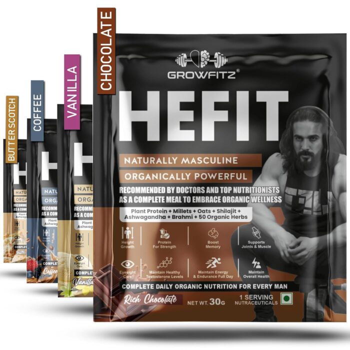 Growfitz Hefit Meal Replacement Shake (30g x 16, HEFIT x 16 (30g each))