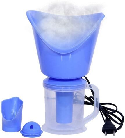 HARIHOME Face, Nose, and Cough Steamer 3 in 1 Plastic Steam Vaporizer, Nozzle Inhaler, Facial Sauna, and Facial Steamer Machine for Adults and Kids