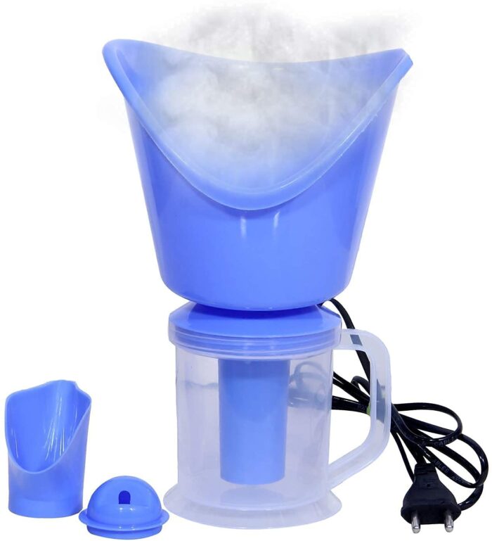 HARIHOME Face, Nose, and Cough Steamer 3 in 1 Plastic Steam Vaporizer, Nozzle Inhaler, Facial Sauna, and Facial Steamer Machine for Adults and Kids