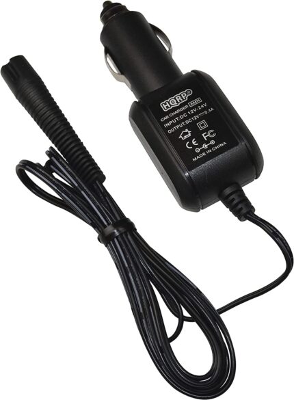 HQRP Car Charger Compatible with Braun Series 3 Model 380s-4 Type 5416, Series 3, Contour Model 370, 380, 5775, 5875, 5876, 5884 Type 5738 Shaver, 12-Volt Vehicle Adapter Power Cord