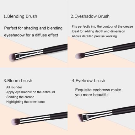 HUDA CRUSH BEAUTY Eyeshadow Palette with Brush Set Combo of All in One Makeup kit Palette with Eyeshadow Blending Brushes (4pcs Eye Shades Brush)