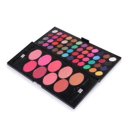 HUDA GIRL Edition 48-Color Makeup Kit with 9 Beauty Blushers Palette and 2 Precision Brushes (70g)