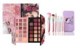 HUDACRUSH BEAUTY Combo set Of The New Nude and Rose Gold Eyeshadow with Face Makeup Brush Set (7pcs brushes in 1 kit)