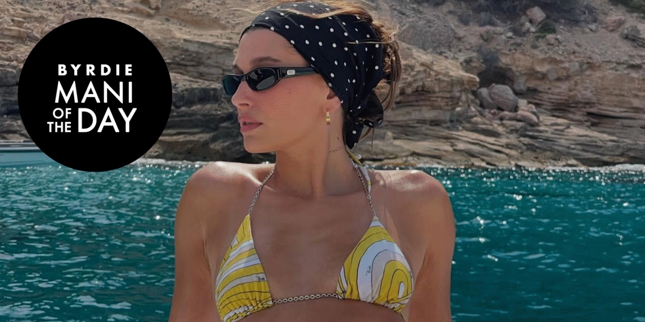 Hailey Bieber Added the Cutest Detail to Her Glazed Nails