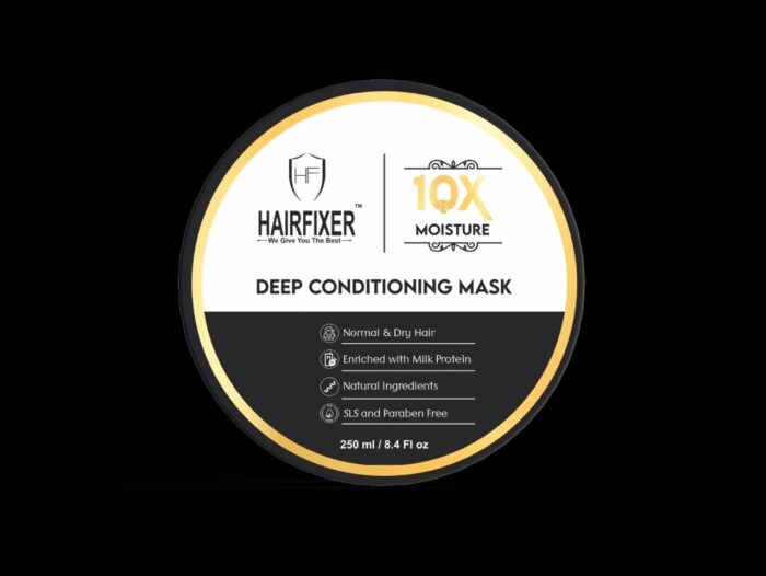 Hair Fixer 10x Moisture Conditioning Mask Enriched with Milk Protein for All Hair Types 250ml, Pack of 1