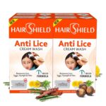 Hairshield Anti Lice Cream Wash | Made with Guldaudi, Reetha & Shikakai | Trusted by Mothers | Safe for Babies, Children, Men & Women | Pack of 4