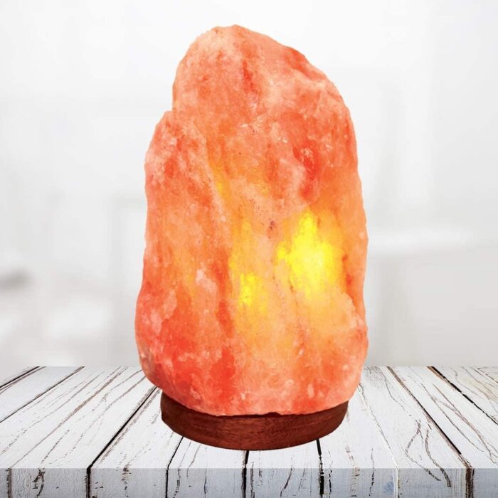 Handicrafts Gallery Himalayan Rock Salt Lamp in Natural Shape (1-2 KG) for Positive Energy, Vastu, Fengshui, Healing, Peace, Harmony, Purification, Best Gifting Option.