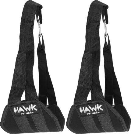 Hawk Sports Ab Straps Hanging Abdominal Slings for Pullup Bar Chinup Exercise Abs Stimulator Trainer Toner Home Gym Fitness Ab Workout Equipment for Men & Women (Black)
