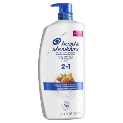 Head & Shoulders Dry Scalp Care With Almond Oil 2-in-1 Anti-dandruff Shampoo+conditioner 32.1 Fl Oz, 2.49 Pound