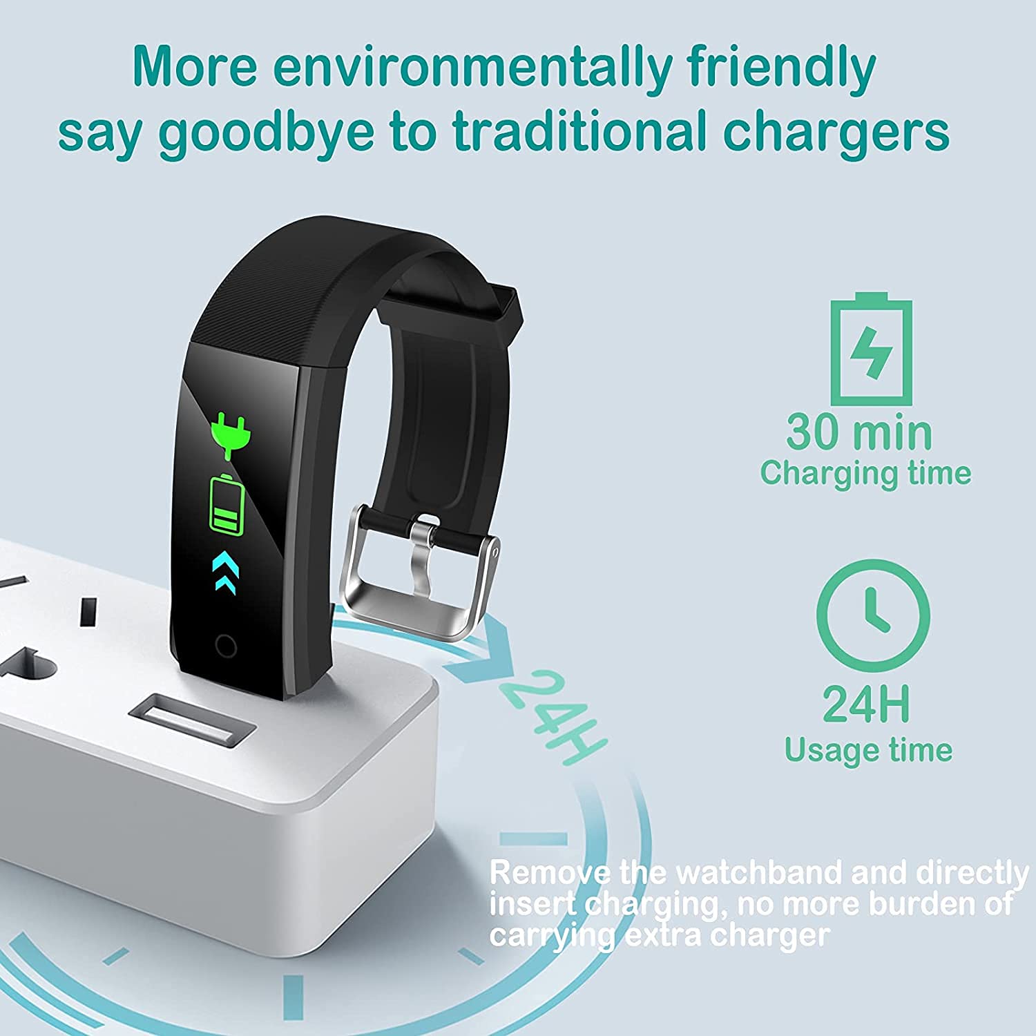 Health Care Fitness Tracker Band - Smart Watch Bracelet