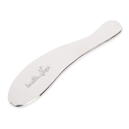 HealthAndYoga® SteloRepair Stainless Steel Gua Sha (Pack of 1, S-Shape)- For Tissue & Muscle Scraping IASTM Massage- Reduces Fatigue, Tightness, Breaks Scar Tissue for Smoother Skin, Drains the Toxins