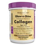 HealthyHey Skin Glow-n-Shine® Collagen Powder 200g | Hydrolysed Collagen for Women and Men with Hyaluronic Acid, Biotin and Vitamin C for Healthy Skin, Hair and Nails - (Unflavoured, 200gm)