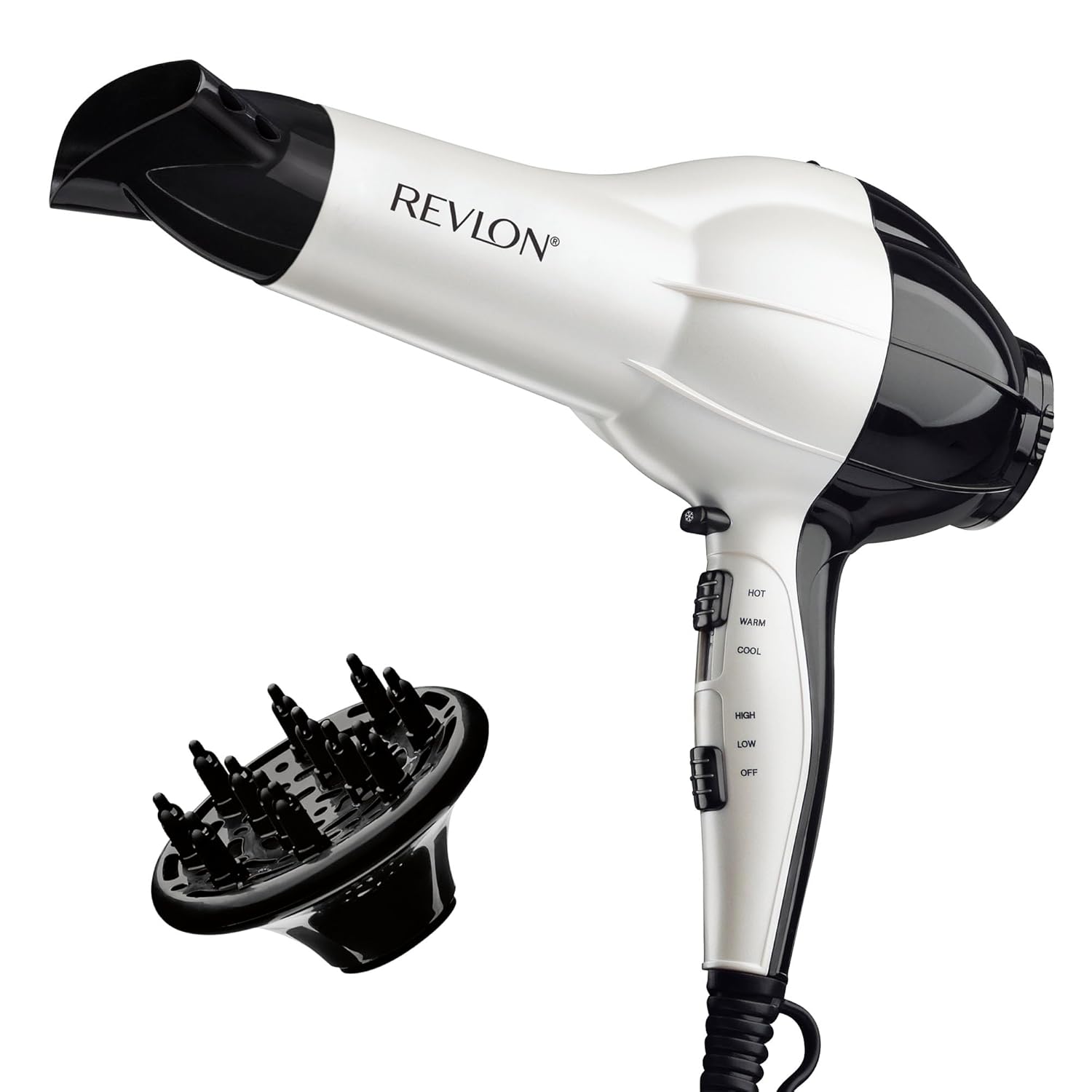 Helen Of Troy REVLON 1875 Watts Volumizing Hair Dryer, White