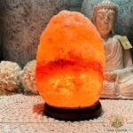 Helloo Himalayan Rock Salt Lamp 3-4 kg (With Free Salt Soap Bar Worth rs 249) | Natural Himalayan Salt Lamp - 8" Salt Rock Lamp + Cord/Bulb (Pink Salt Lamp , Natural Salt Lamp , Crystal Lamp , Home Decor)
