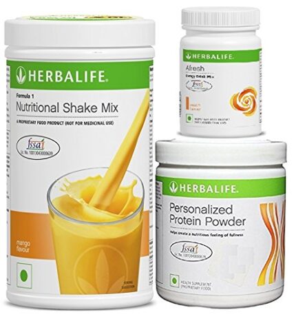 Herbalife Formula 1(Mango) with Personalized Protein Powder(200gm)+ Afresh(Cinnamon)