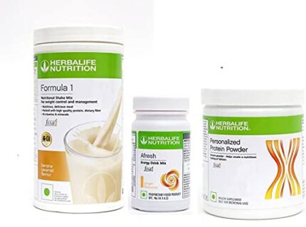 Herbalife Nutrition WEIGHT LOSS COMBO PACK EITH FORMULA 1 BANANA +PP200+AFRESH GINGER Energy Drink (750 g, Banana & Ginger Flavored)