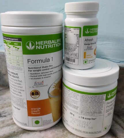 Herbalife Nutrition Weight Loss Package Formula1 (Orange Cream) and Personalized Protein Powder (PPP) and Afresh (Lemon)