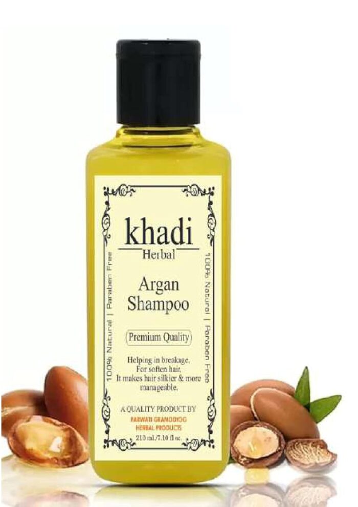 Herbigiri Herbal Argan Shampoo- For Hair Repair and No Frizz- No Paraben, No Colorants Shampoo (210 ML)