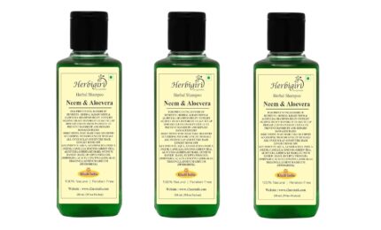 Herbigiri Herbal Neem Alovera SLS shampoo (No Sulphate & Paraben) Anti Dandruff/Anti Fungual, Scalp Healer Hair fall Control (630ML)