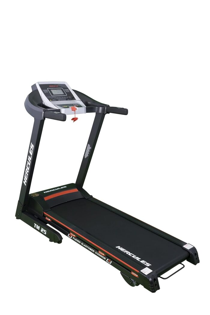 Hercules Fitness Motorized 2.75 HP Treadmill with Auto incline 15 Levels with MP3 with speakers for Home use - Cardio Gym