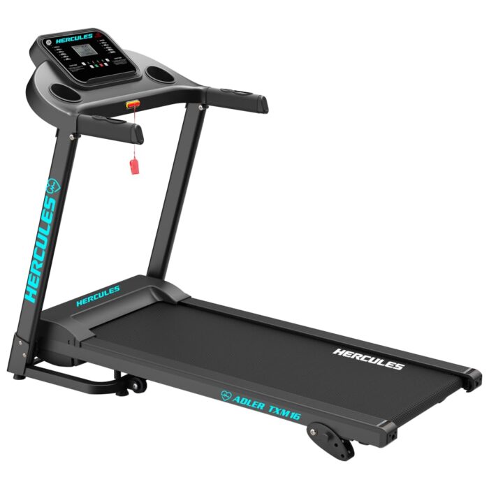 Hercules Fitness TXM16 Home Treadmill with Bluetooth Speaker | Foldable Structure | Anti Slip Side Rail | Home Gym Cardio for Begineers to Athelte