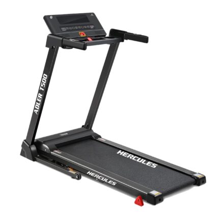 Hercules T500 2.5HP DC Motor Treadmill with 14km/hr Speed, 100kg Max User Weight, 3-Level Manual Incline, Free Installation Assistance