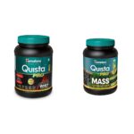 Himalaya Quista Pro Advanced Whey Protein Powder - 1Kilogram (Chocolate) & Quista Pro MASS For Weight Gain - 1Kilogram (Chocolate) | Weight Gainer with the Goodness of Ayur