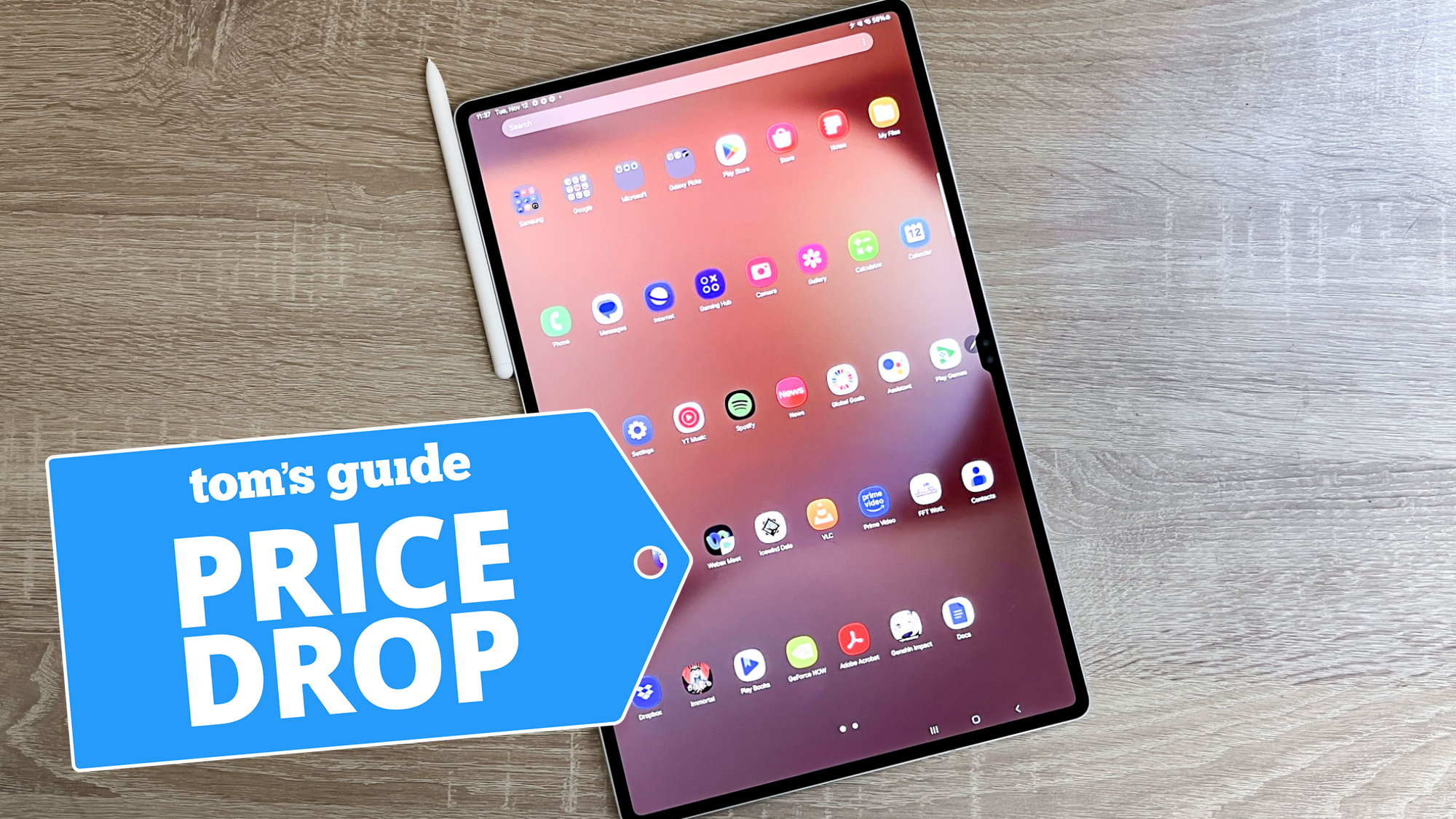 Galaxy Tab S10 Ultra shown on table