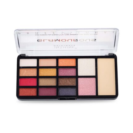 INSHINE ORIGINALS Glamorous Ultra Color Makeup Palette – 15 Versatile Shades of Eyeshadow, Blush & Highlighter for Endless Glamorous Looks - Group A