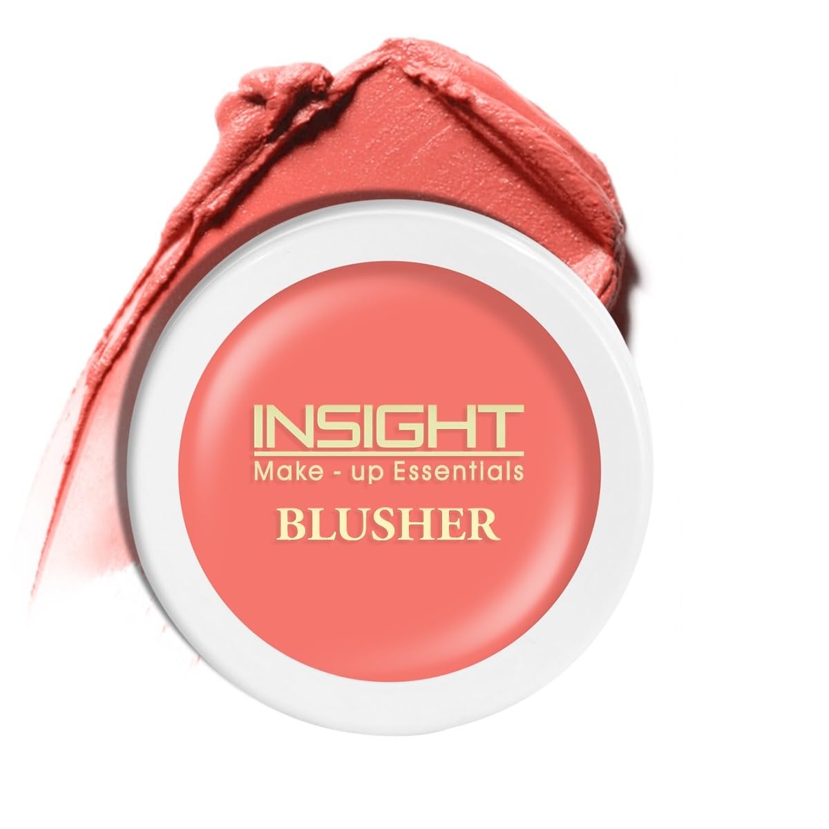 INSIGHT Cosmetics Blusher - Soft Salmon| Dewy Finish|Infused with Vitamin E| Multi Use |Super Pigmented -3.5g