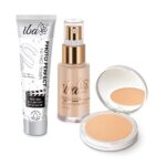 Iba Primer + Foundation + Compact Base Combo - Ivory Fair | Long Lasting, Full Coverage Base Makeup | Vegan & Cruelty-Free