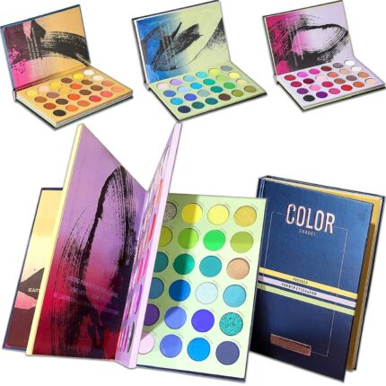 Insta Beauty 72 Shades ColorBook Color Book Multicolor Matte Shimmer Glittery Metallic Highly Pigmented WaterProof Eyeshadow Eye Shadow Palette Makeup Kit for Girls and Professional Makeup Artist (Nude)